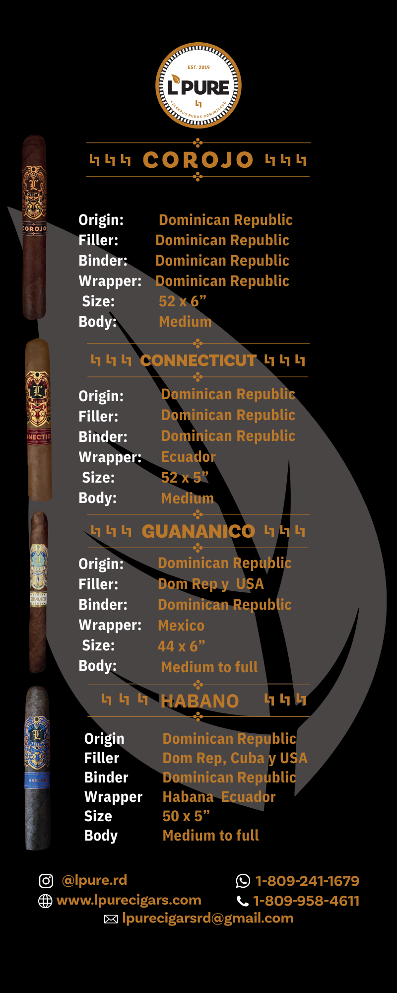 Lpure cigars info foto